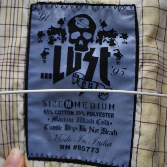 ONeill Lost Shirt M Mens Button Down Plaid Western Embroidered Rockabilly Cowboy - Picture 4 of 7